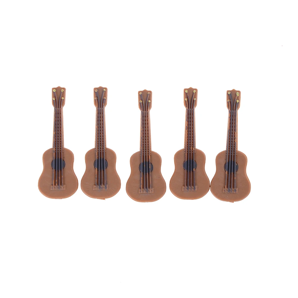 1Pc Casa delle bambole in miniatura Chitarra Violino Modello Mini Simulazione Strumento musicale Chitarra classica Casa delle bambole Accessori per la casa