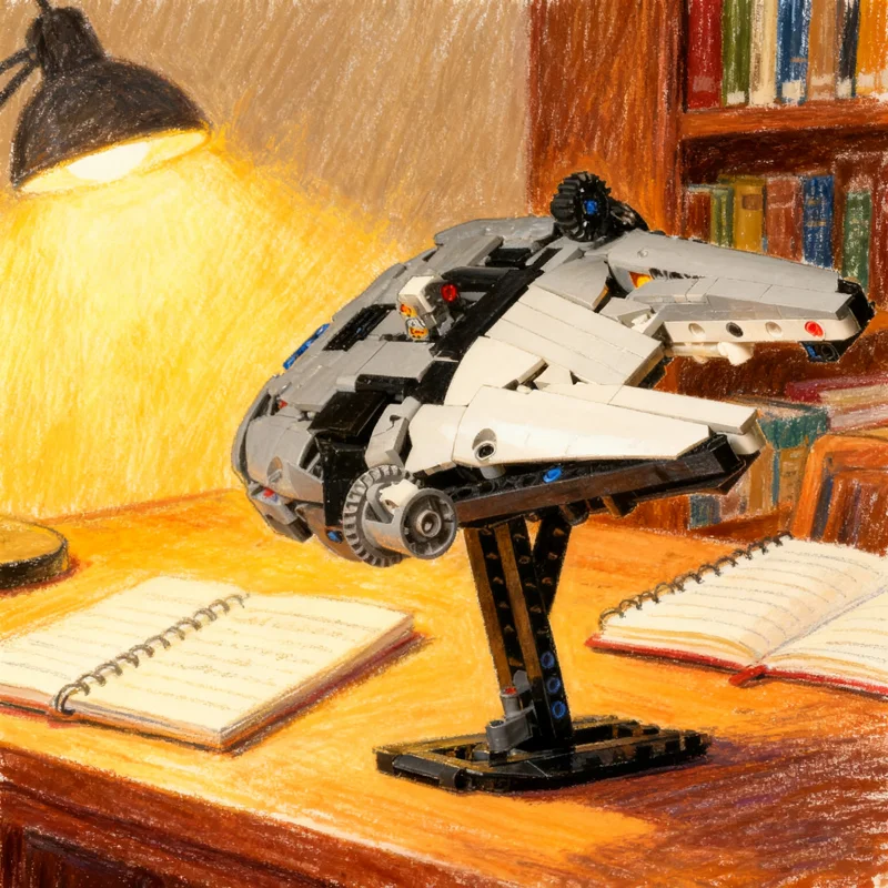 504pcs MOC Jesko Millennium Falcon Alternate Build Technical Model Building Toys Blocks Construction Christmas Gift Idea Brick