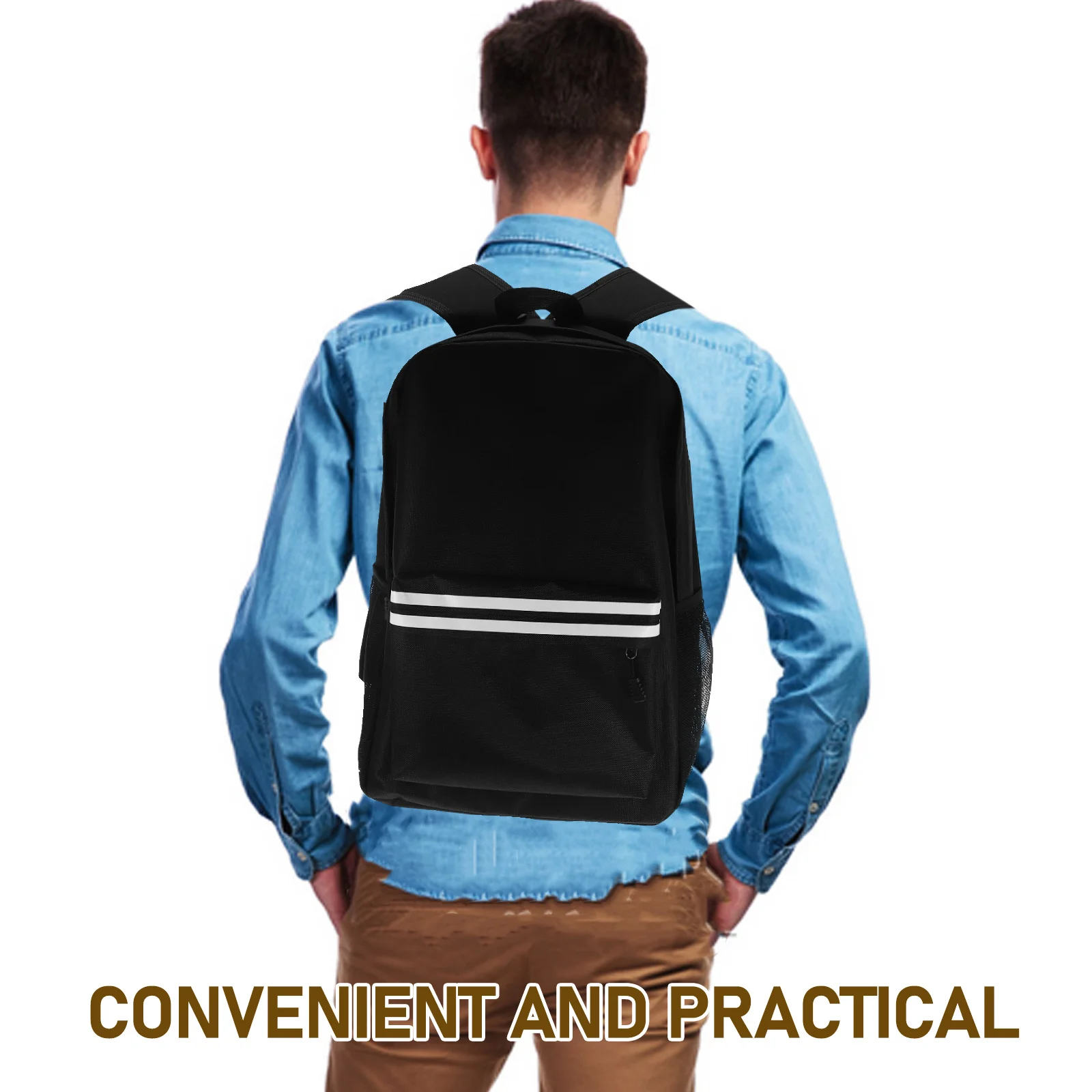 Laptop Backpack for Men Oxford Cloth Business Computer Bag School Work Casual Leisure Large Capacity