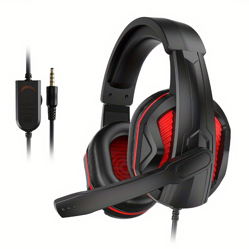 Wired Gaming Headphones With Microphone For Computer PS4 PS5 Xbox Bass Stereo PC High Sound Quality Net Learning Wired Headset