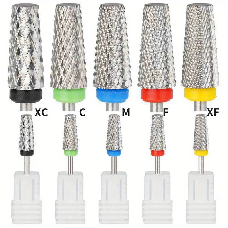3 in 1 tungsten steel nail cross tooth grinding head exfoliating nail polish remover adhesive pre-sanding tool