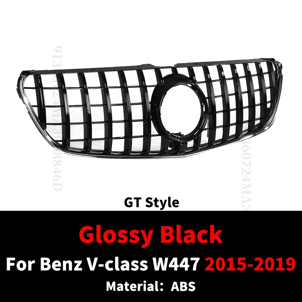 Geschikt voor Mercedes Benz V-Klasse W447 2015-2023 met mesh tuning Sport GT diamant stijl grille, radiator grille upgrade