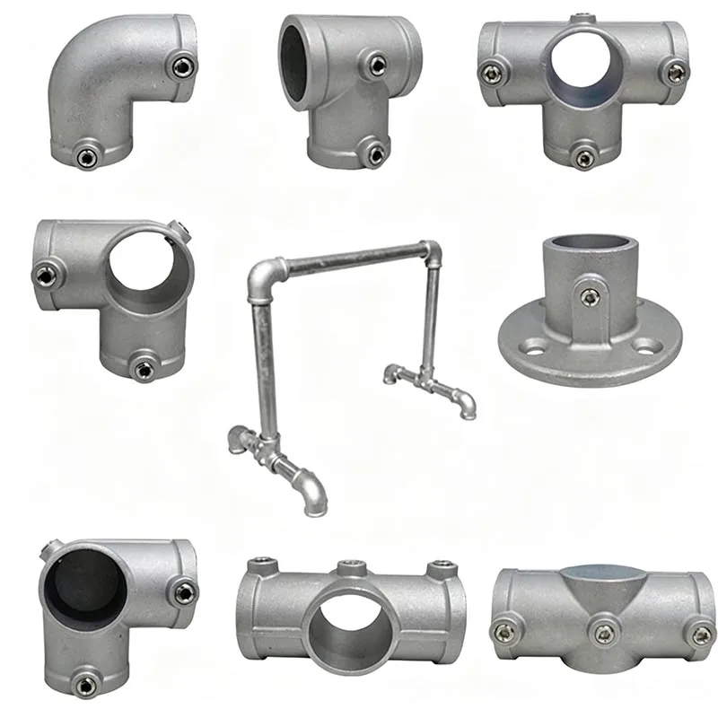 2pcs Aluminum Alloy Pipe Fitting Connector Fit for 20/25/32mm Circular Pipe Frame Fasteners DIY Steel Tube Shelf Parts