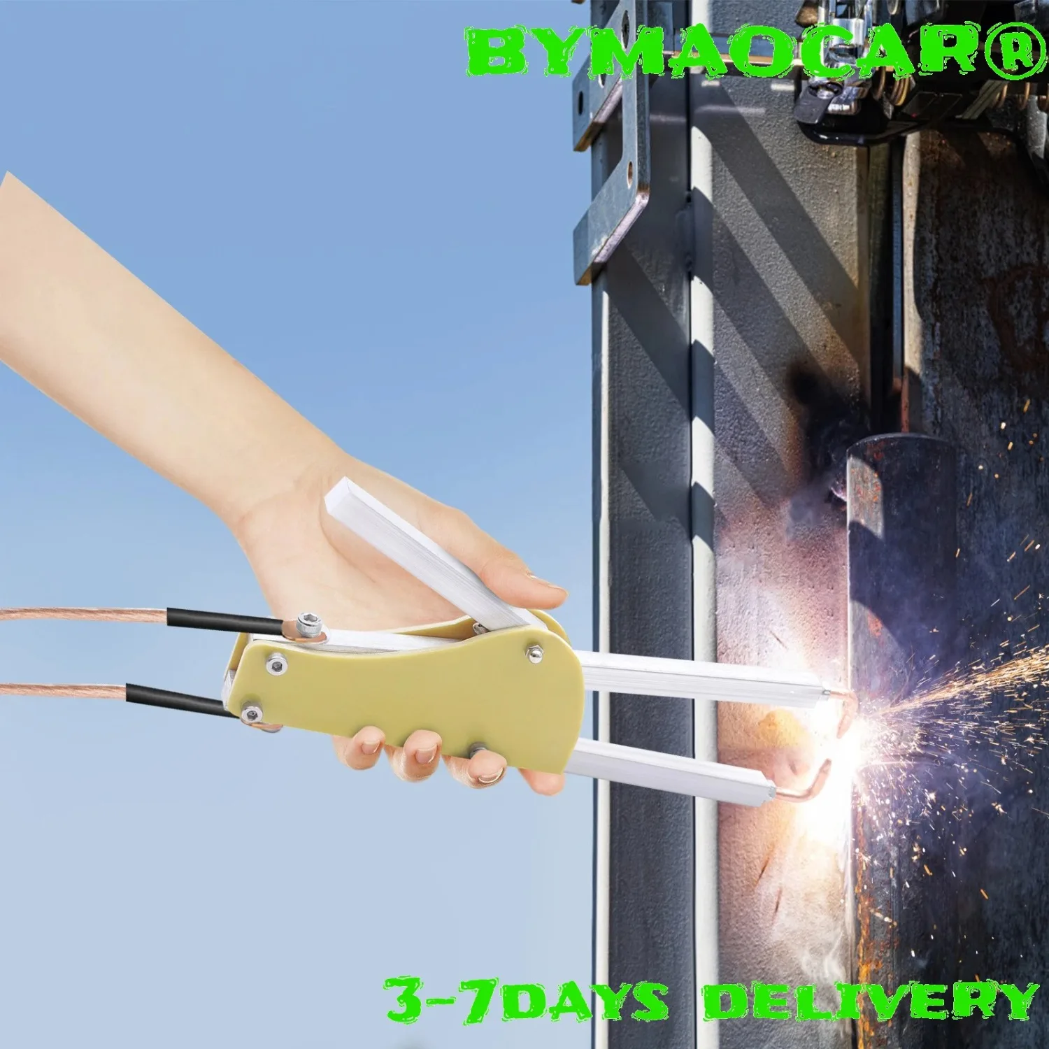 

Spot Welding Machine Tongs, Portable Butt Pliers, 7600A High Current Tested, Adjustable Pressure & Stroke for Metal Sheet Repair