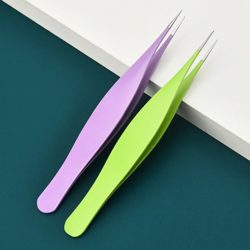 Blackhead Clip Fake Eyelash Tweezers Feauty Tool  Lash Tweezers New Super Pointed Acne Clip Acne Needle Grafting Eyelash Clip