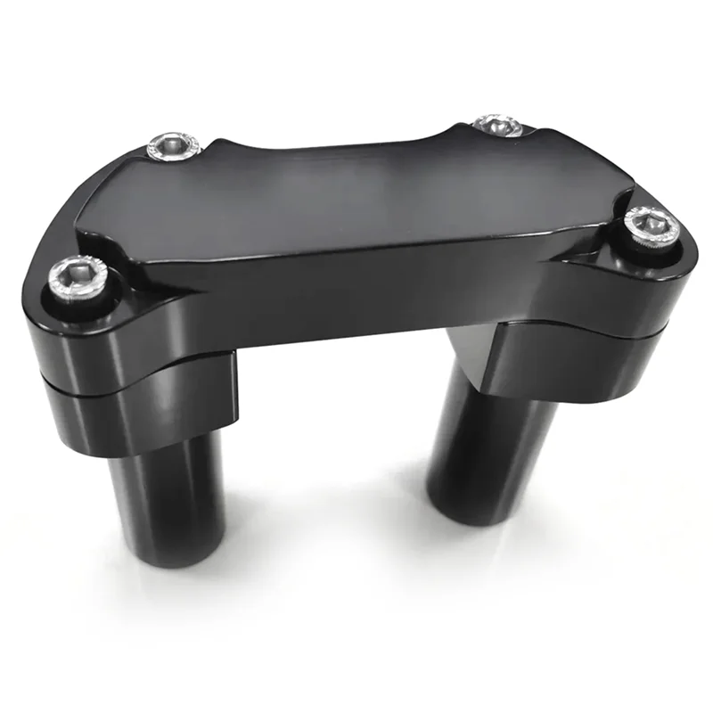 

Efficient Black 4Inch Risers 1Inch Handlebar Clamp For Fat Boy Low Rider Softail FXSTC