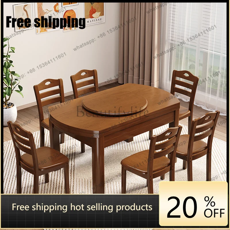 zj.Designer Style Dining Tables Space Small Base Extending Luxury Dining Tables Modern Expandable Mesas Comedor Furniture For Ho