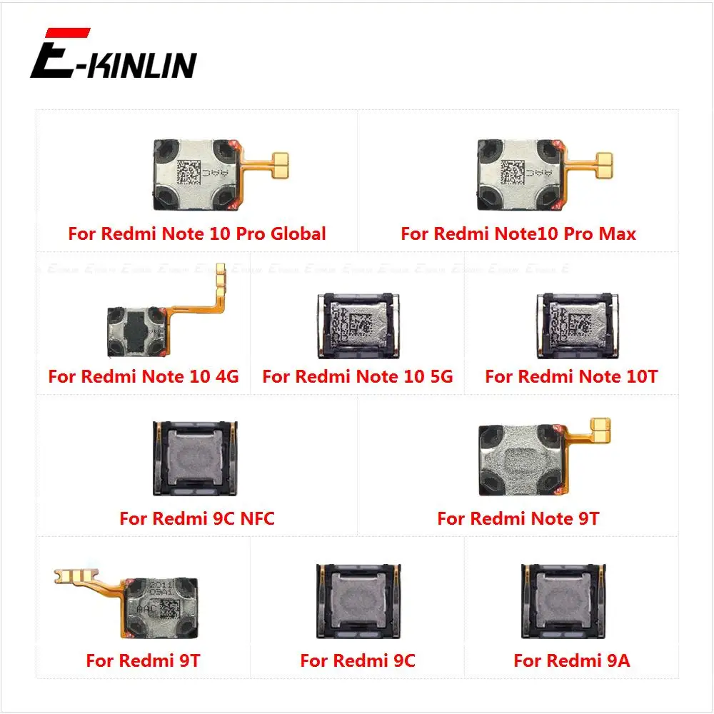 Earpiece Receiver Front Top Ear Speaker Repair Parts For Xiaomi Redmi 9A 9C NFC 10 Prime Note 10 Pro Max 10T 9T