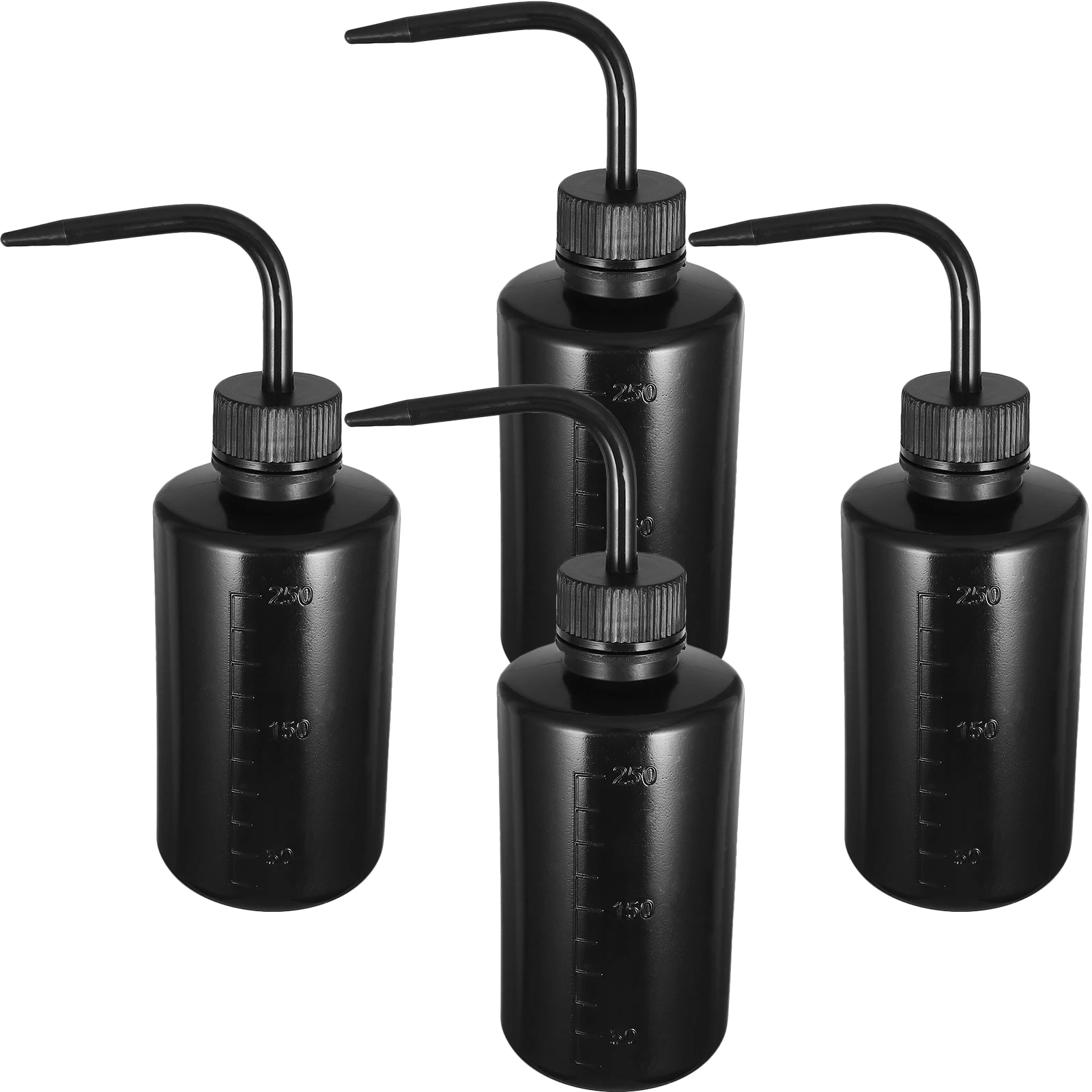 4 Pcs Wash Bottle Plastic Bottles with Nozzles Automatic Eyelash Small Lab Squeeze Travel Graduated