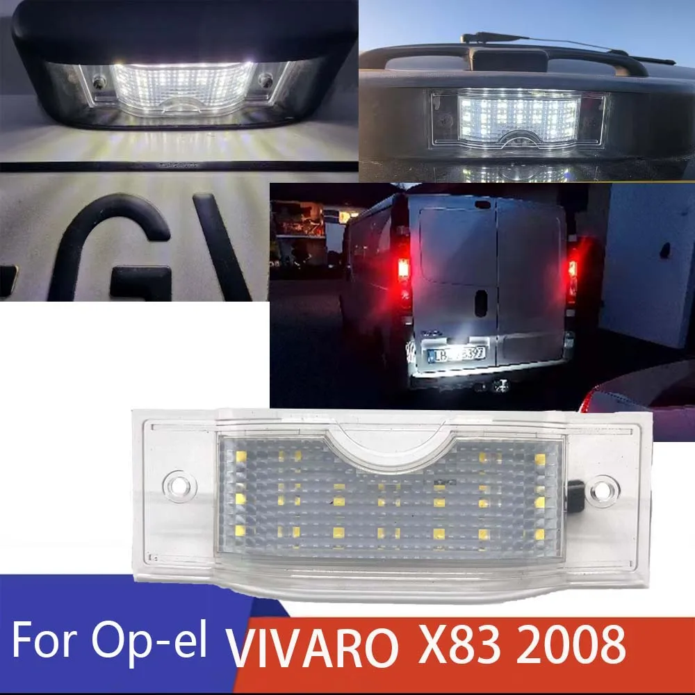 For Vauxhall Opel Vivaro X83 2008 For Renault Trafic II III Nissan NV300 PRIMASTER Opel 2001-2014 Year Led License Plate Light