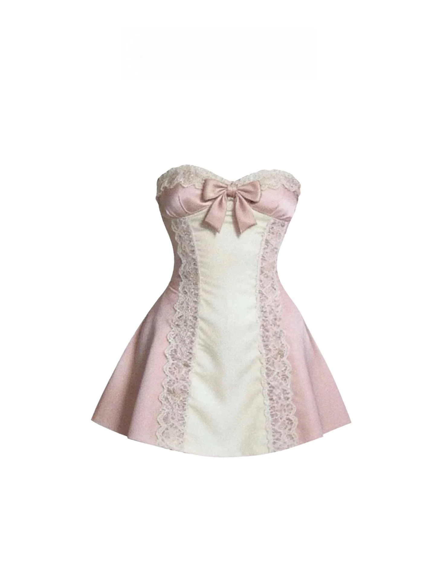 

Женский комплект: кружевной бюстье-топ Sweet Princ Sle Knot и юбка А-силуэта с высокой талией, или комплект без рукавов на одно плечо