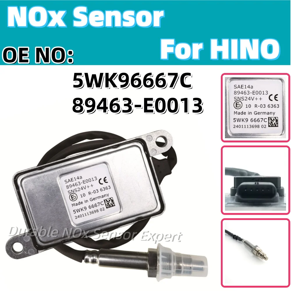

89463-E0013 89463E0013 5WK96667C Car 24V Nitrogen Nox Oxygen Sensor For Hino Diesel Truck