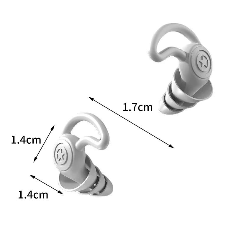 Bouchons d'oreille en silicone pour étudiants, isolation phonique, doux, anti-bruit, sommeil, natation, étanche, réduction du bruit, bouchons d'oreille, nouveau