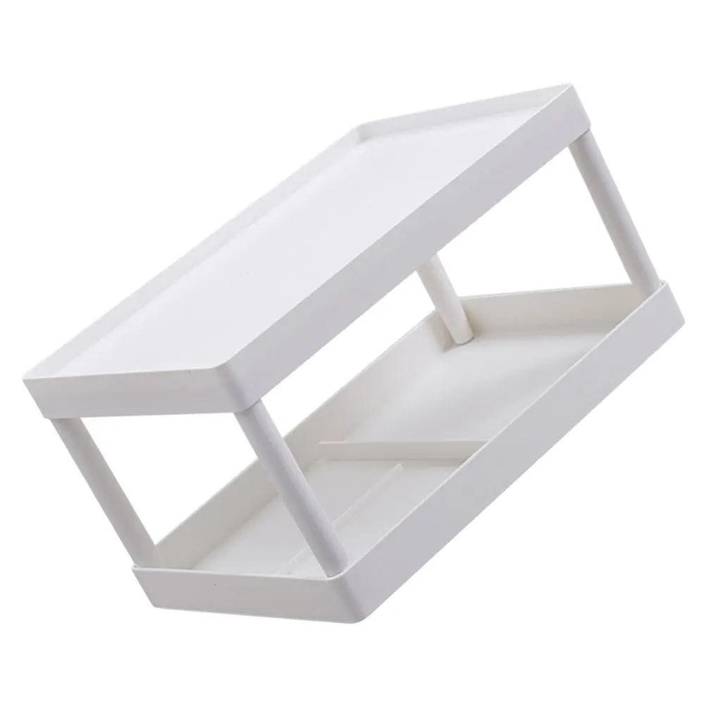 

1Pcs Desktop Storage Holder White Multifunctional Storage Shelf for Office Stationery Cosmetics Supplies Desktop Organizer