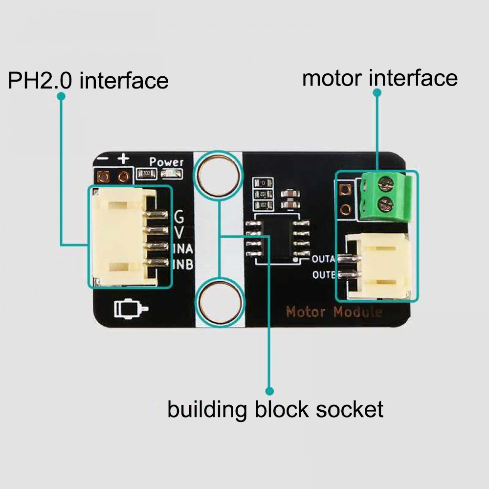 Single-channel Motor Drive Module DC5V Motor Driver Board Intelligent Car Tracking and Obstacle Avoidance Motor Drive Part