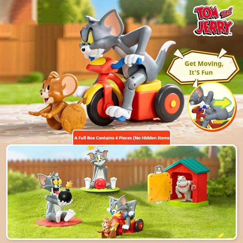 Simpatico cartone animato classico divertente Tom e Jerry Blind Box Povero serie Tom Action Figure Kawaii Gatto e topo Anime Modello Ornamenti Giocattoli