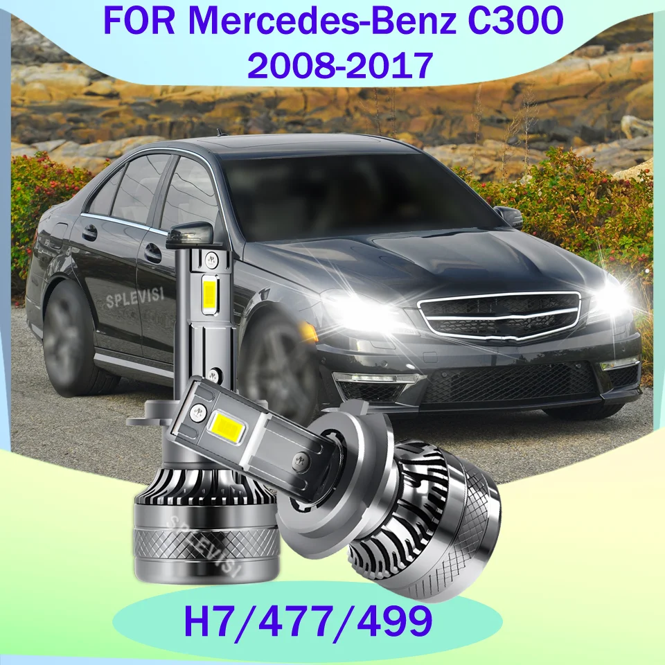 

Shockproof H7 Headlight 6000K Xenon White LED Lamps Car Bulb With Fan For Mercedes-Benz C300 2008-2012 2013 2014 2015 2016 2017