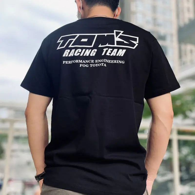 

JDM Cultural Spirit Racing Short Sleeve Cotton T-Shirt Summer Trend Men's and Women's Casual Loose Top Car Modified Cultural Top