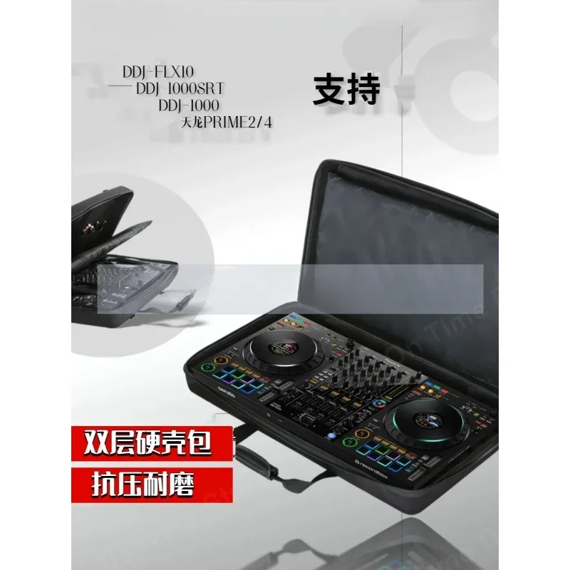 Be suitable forPioneer DDJ-FLX10 1000srt 800 Disk Recorder Dj Double-Layered Bag Hard Case Protective Bag Dj Equipment Package