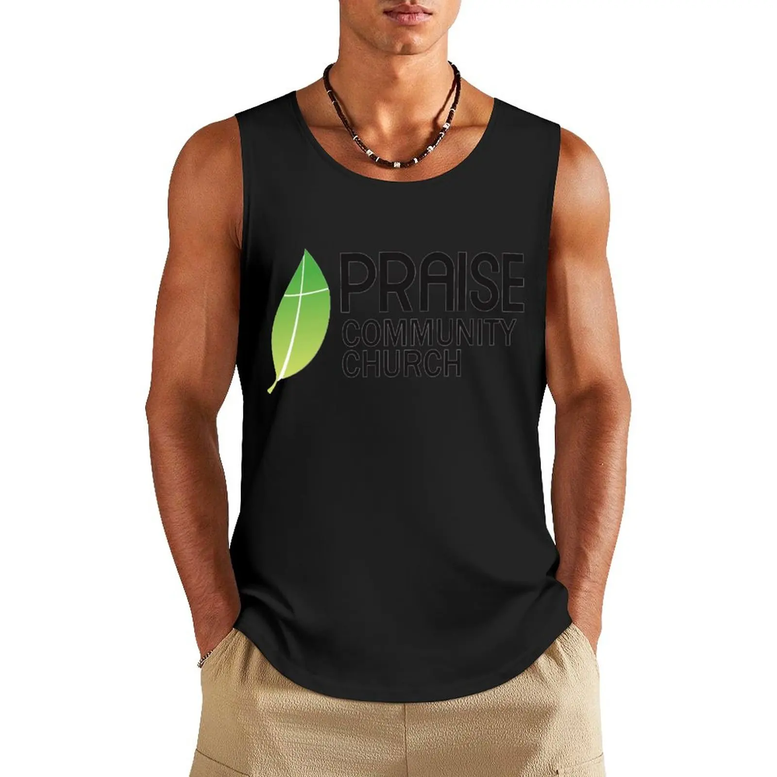 Praise Community Church Tank Top bodybuilding man Vests sleeveless Men's t-shirts fitness clothing for men