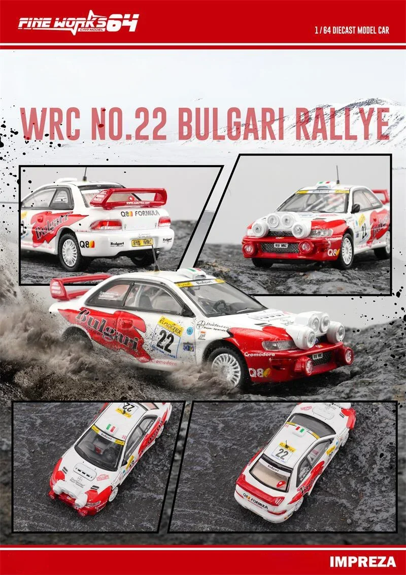 Fine works64 1:64 WRC Rally Champion limited500 Diecast Model Car