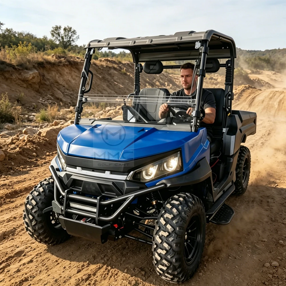 10KW High-Power Motor Four-seat ATV and UTV Off-road Electric Utility Vehicles Chassis All-terrain 4 Wheel Drive Golf Carts