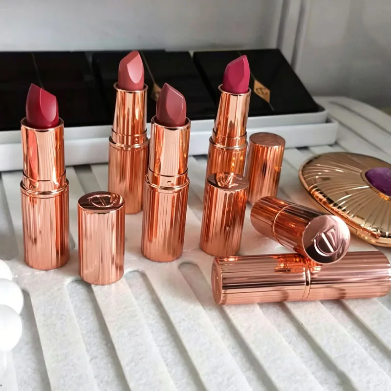 Best Seller CT Lipstick Matte Misty Feeling Lip Gloss Small Metal Tube Female Kiss Mark Skin Whitening Rosy Show Complexion