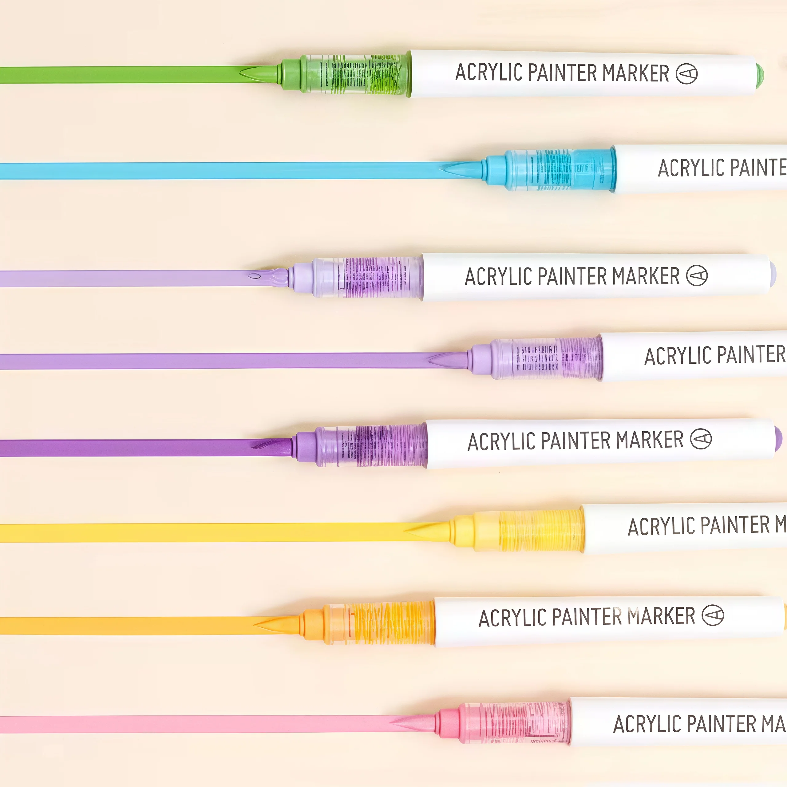 9 cores/conjunto tinta acrílica arte marcador caneta diy graffiti desenho canetas para caderno diário escrita pintura papelaria