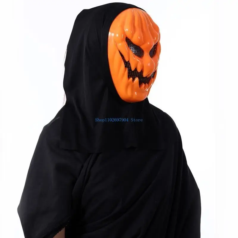 N7YF Zucca Malvagia Spaventosa per Maschera Mostro Horror Halloween Maschera da Festa Costo