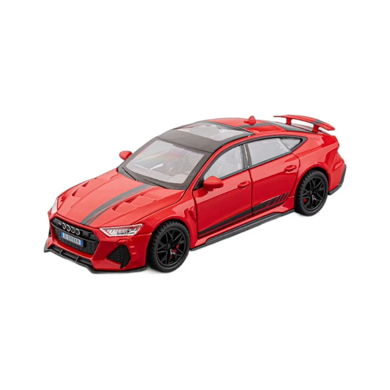 1:32 Audi RS7 Sportback จําลอง Diecast โลหะผสมรุ่นรถเสียงดึงกลับคอลเลกชันของเล่นเด็กของขวัญ
