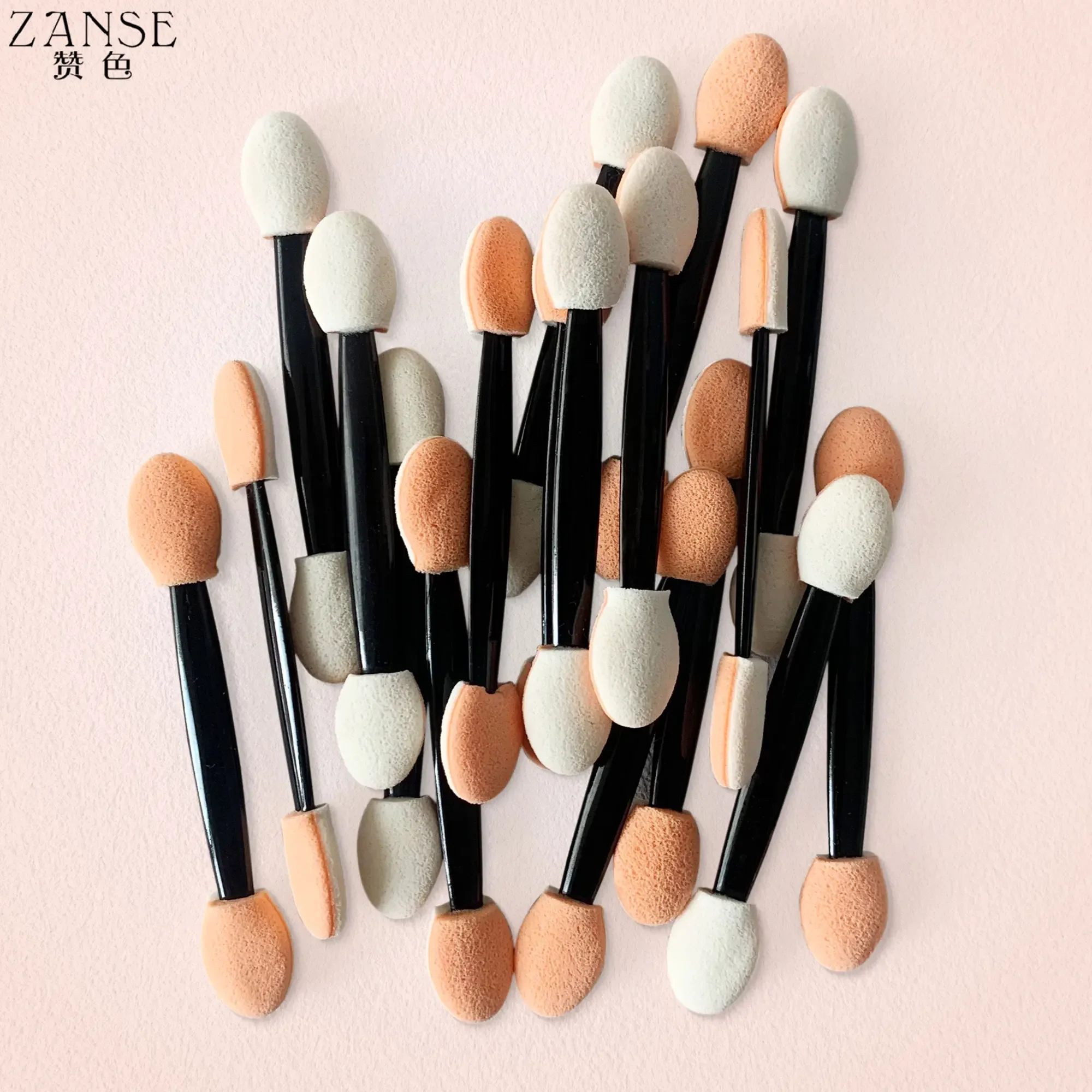 ZANSE Oogschaduw Borstel 10/20PCS Dubbelzijdig Spons Oogschaduw Borstels Make Cosmetische Applicator voor Oogschaduw Palet