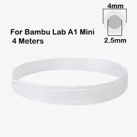 FOR Bambu Lab 3D printer PTFE feed pipe ID2.5MM OD4MM X1/P1 series AMS Hub Teflonto Tube