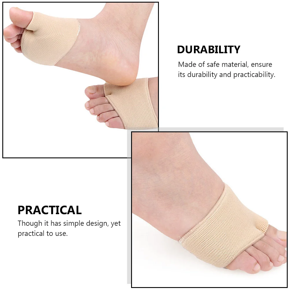 

2 Pcs Silicone Insole Shoe Pads Forefoot High Heels Half Absorb Sweat Non-slip Women