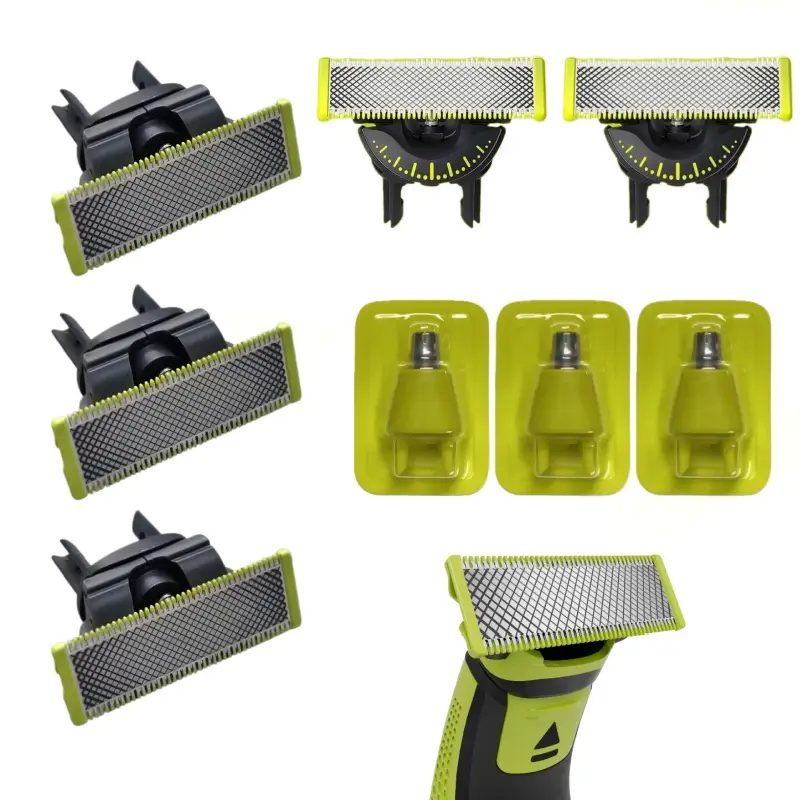 Lâmina clássica 360° compatível com aparadores de barba e pelos do nariz elétricos híbridos QP2520, QP2630, QP6510 e QP6531.