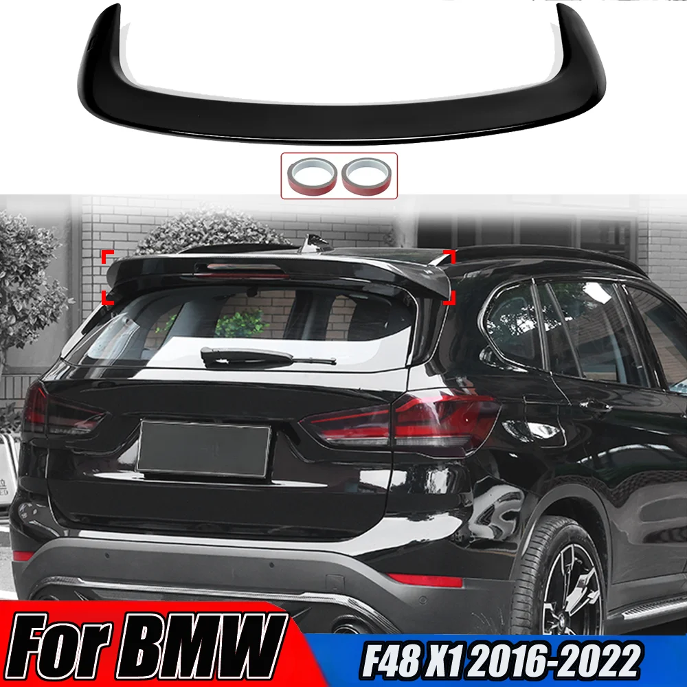 Rear Tailgate Roof Spoiler Diffuser For BMW F48 X1 2016-2022 Rear Trunk Tail Wing Fixed Wing Splitter Body Ornament Accessories