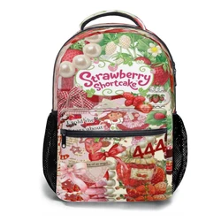 Cute-Cartoon-S-STRAWBERRY-SHORTCAKE For boys Large Capacity Student Backpack Cartoon School Backpack  17inch