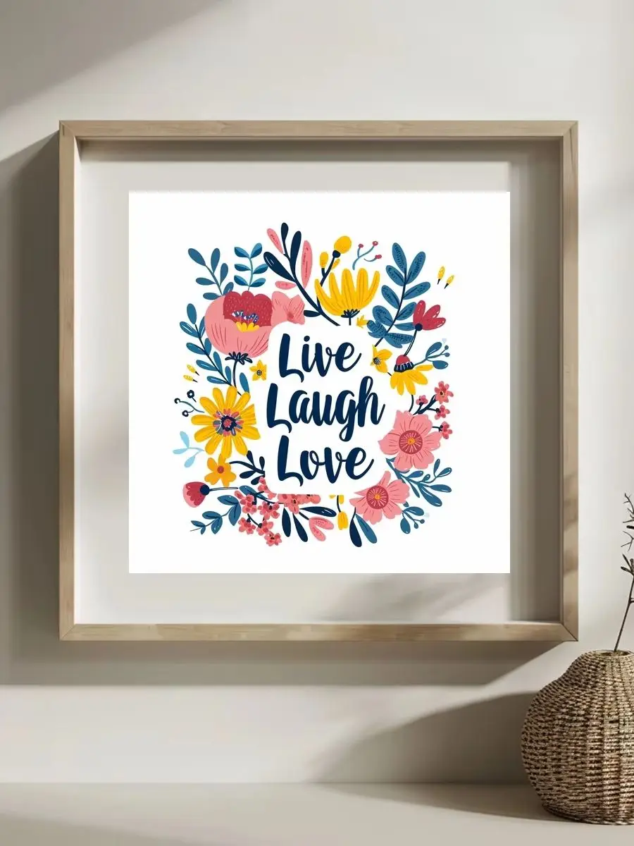1 Stück 30x30 cm/11,8 Zoll, 11Ct/14Ct Kreuzstich-Set, DIY Valentinstagsgeschenk, Stickerei-Set für Festlichkeiten, Live Laugh Love Floral – Detail 1