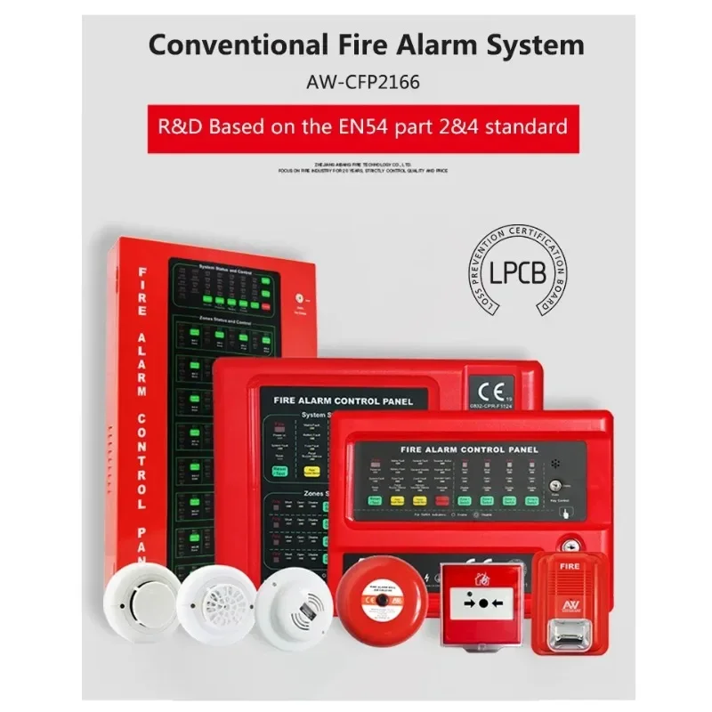 2026/Asenware 24 zones metal shell   system for home security equipment for commercial building and indoor