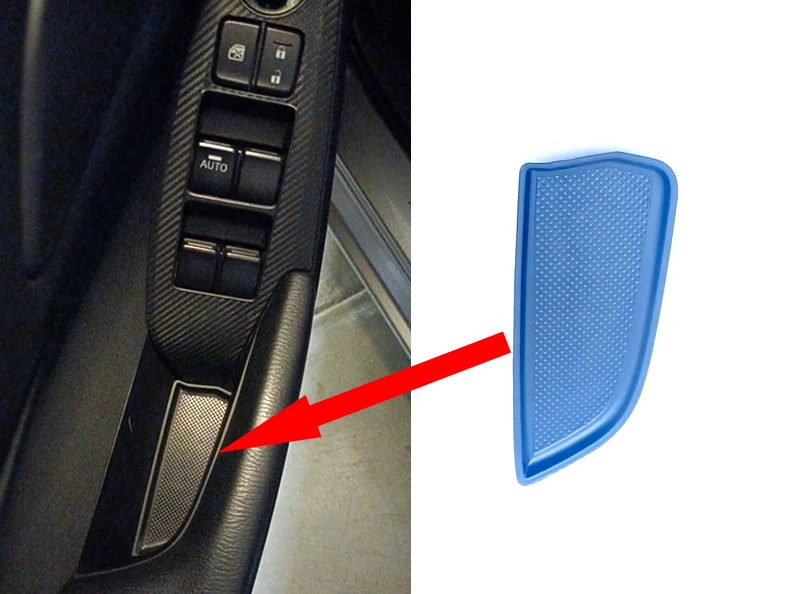 Interior Door Handle Slot Cushion Armrest Storage Box Screw Cover for Mazda 3 Axela 2014-2019
