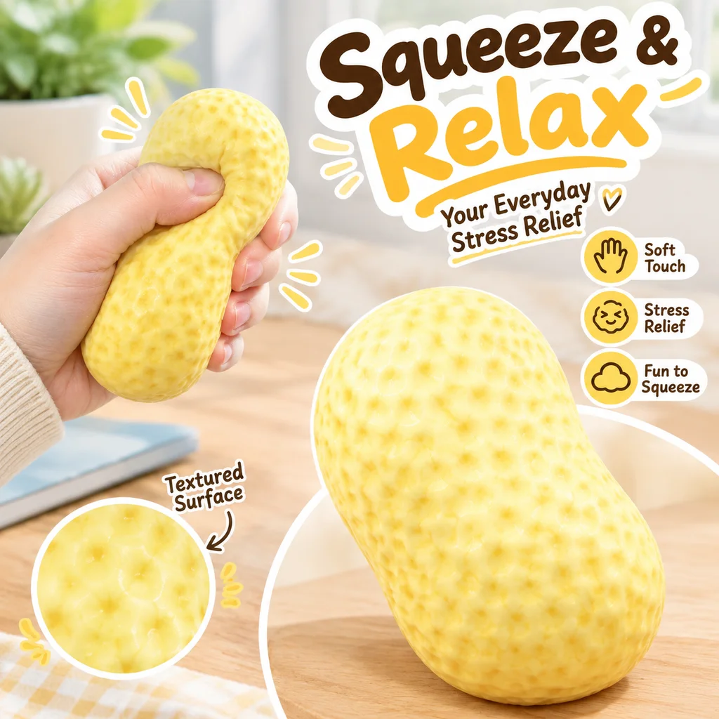 Handmade Building Block Squishy Ball Stress Relief Toy Slow Rebound Creative Decompression Gadget Crunchy Sound Hand Feel