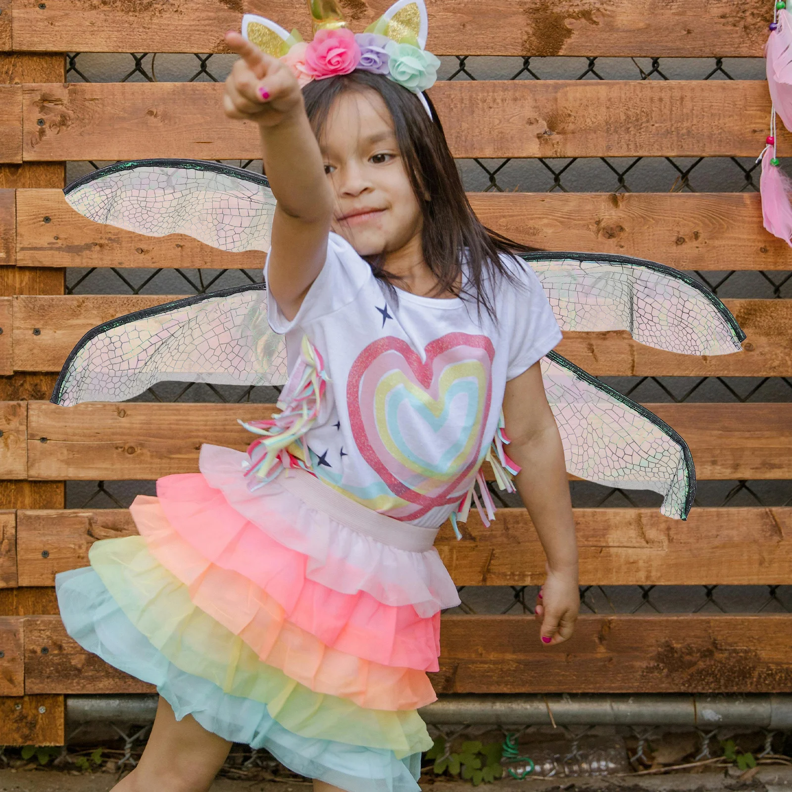 

Dragonfly Wings Fairy Costume Masquerade Party Wings Angel Fly Costume Durable Organza Themed Festival Dance Performance