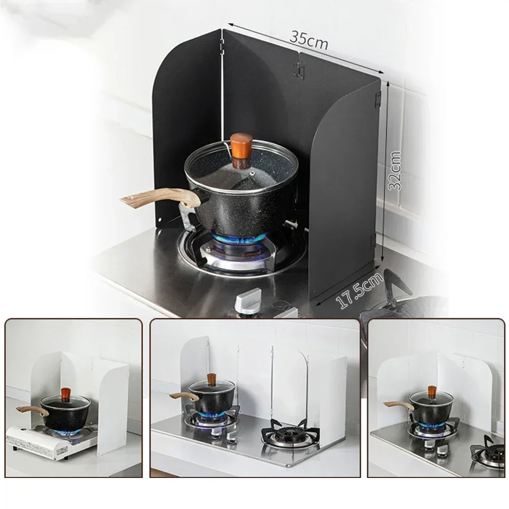 

Кухонный щиток от брызг масла, защита от брызг, 4-сторонний железный ремесел, теплоизоляция от брызг масла, газовая плита, перегородка