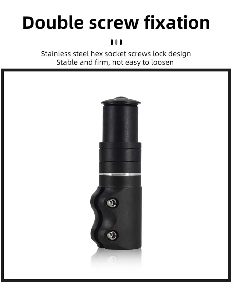 ENLEE Fahrradgabel Vorbau Höhe Extender Lenker Rise Up Adapter Aluminiumlegierung Höhe Spacer Fahrradzubehör 210 mm 28,6 mm – Detail 8