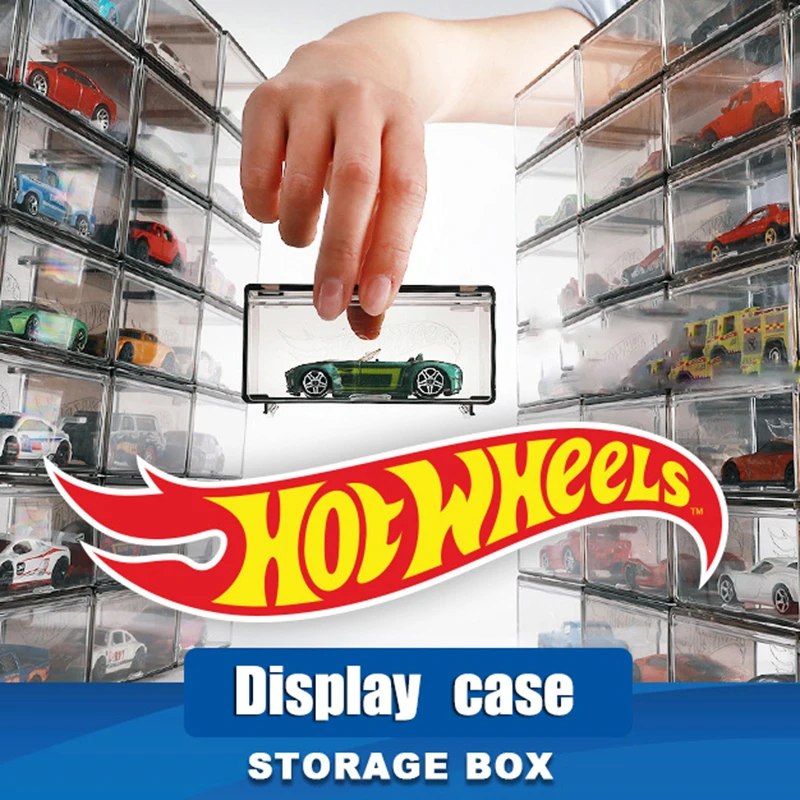 Hot 1/64 Diecast Model Car Display Box Storage Box High-grade with Fasteners Be connected for Hot Wheels MiniGT (Without Car)