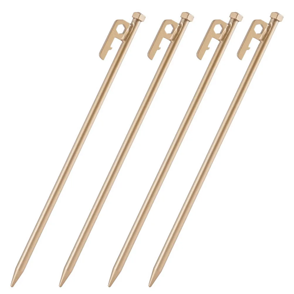 

4pcs Tent Stainless Stainless Steel Tent Nails Camping Stakes NonRust Durable Outdoor Practical LongTime Safe