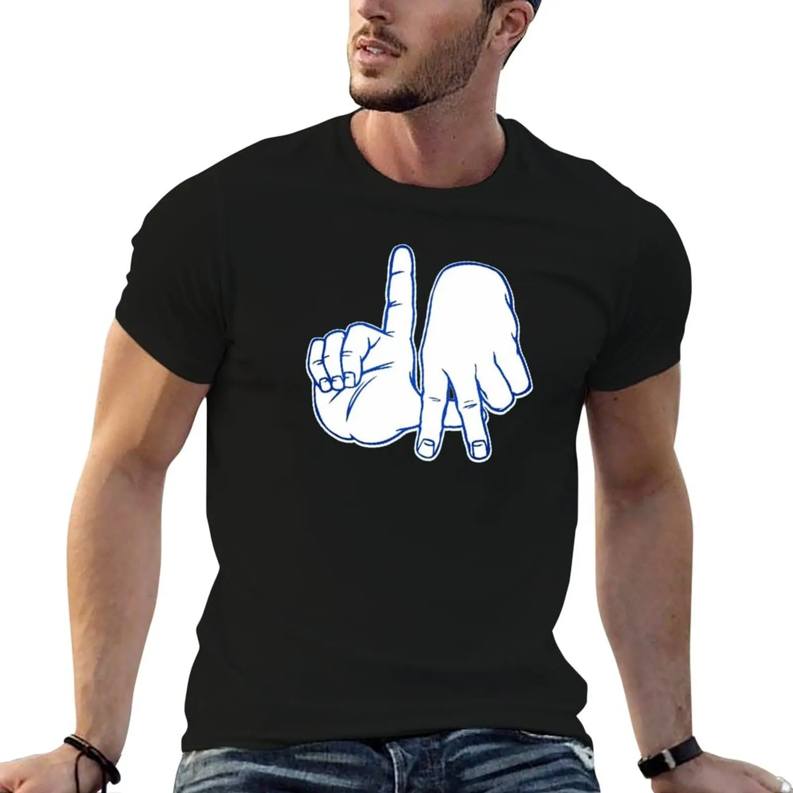 

Los Angeles Hand Sign T-Shirt graphic shirts street wear vintage clothes mens white t shirts