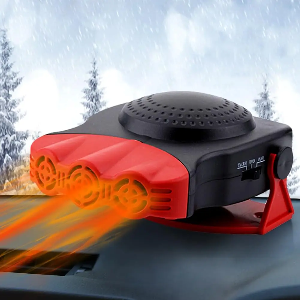 

Автомобильный обогреватель, противозапотеватель с быстрым нагревом, 12 В, быстрый вентилятор или охлаждения 2 в 1, портативный автомобильный обогреватель мощностью 150 Вт (красный)