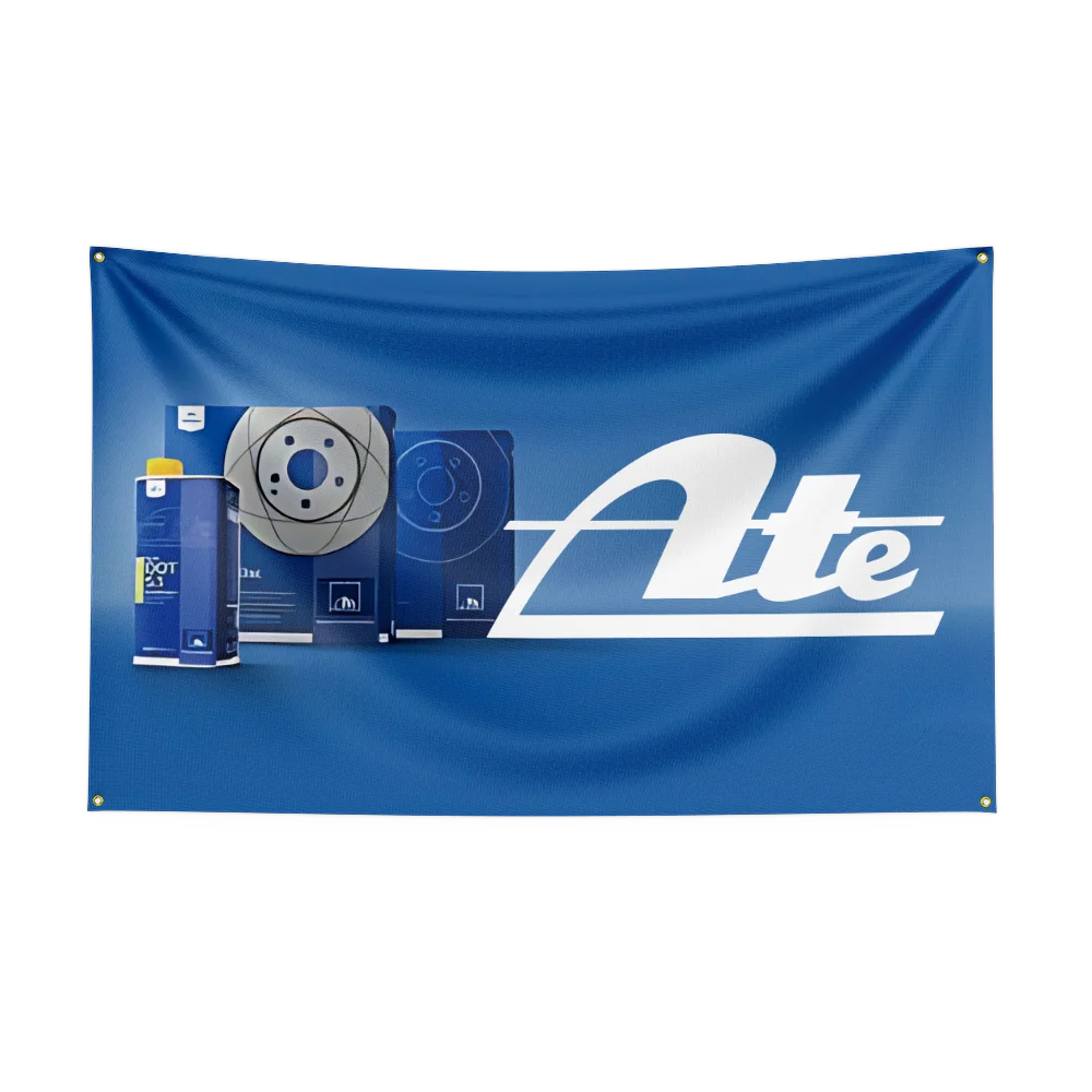 3x5ft A-A-T-E bra-ke Flag Professional Car Motorcycle Flag Polyester Digital Printing Cars Flagge Banner For Decoration Garage - Detail 1