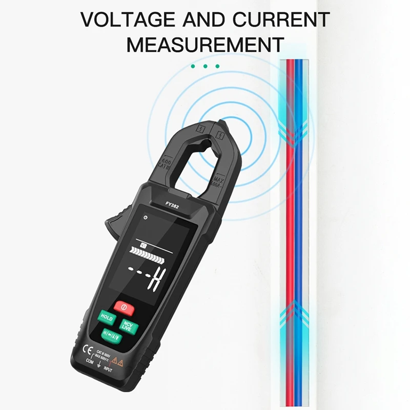 Digital Clamp Meter Large Screen Multimeter 9999 Counts AC Voltage Current Capacitance Auto Correction Of Wrong Gear