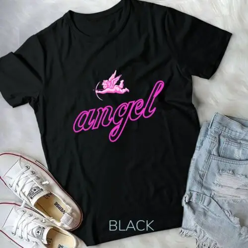 

Angel y2k Aesthetic Cherub Vintage Trendy 2000s 00s Pink Unisex T-shirt